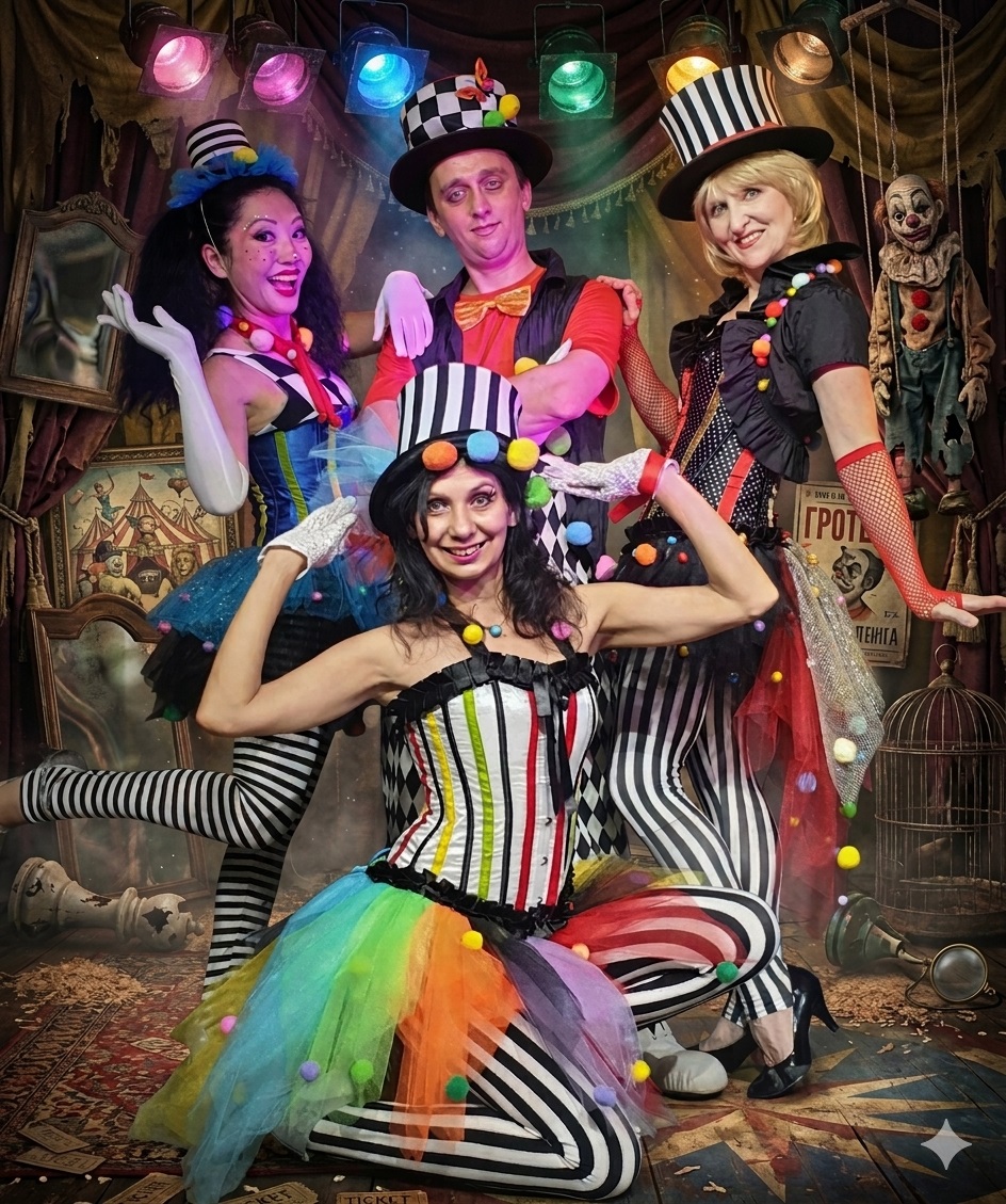 шоу клоунов алматы клоунское шоу алматы