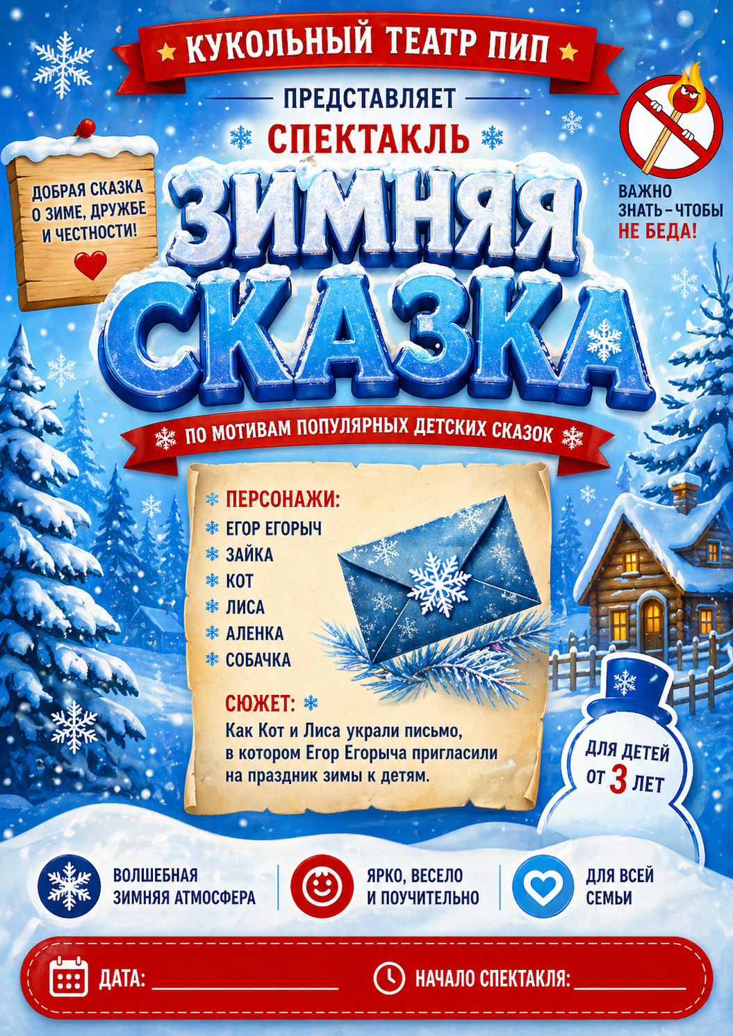 Кукольный театр Алматы Зимняя сказка