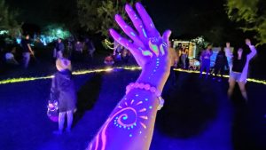 аквагрим на руки светящийся