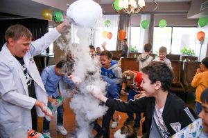 вулкан в азотном шоу