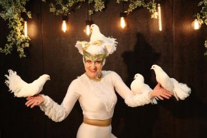 шоу с голубями на детский день рождения