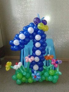 цифры из шариков