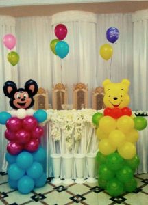 оформление шарами в детский сад