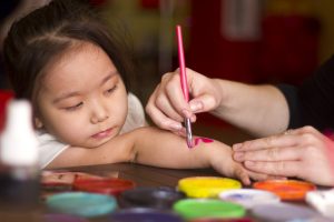 аквагрим на руке в школе   